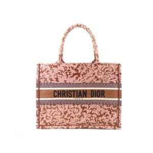 Christian Dior Small Book Tote Brown/Pink - Very Good